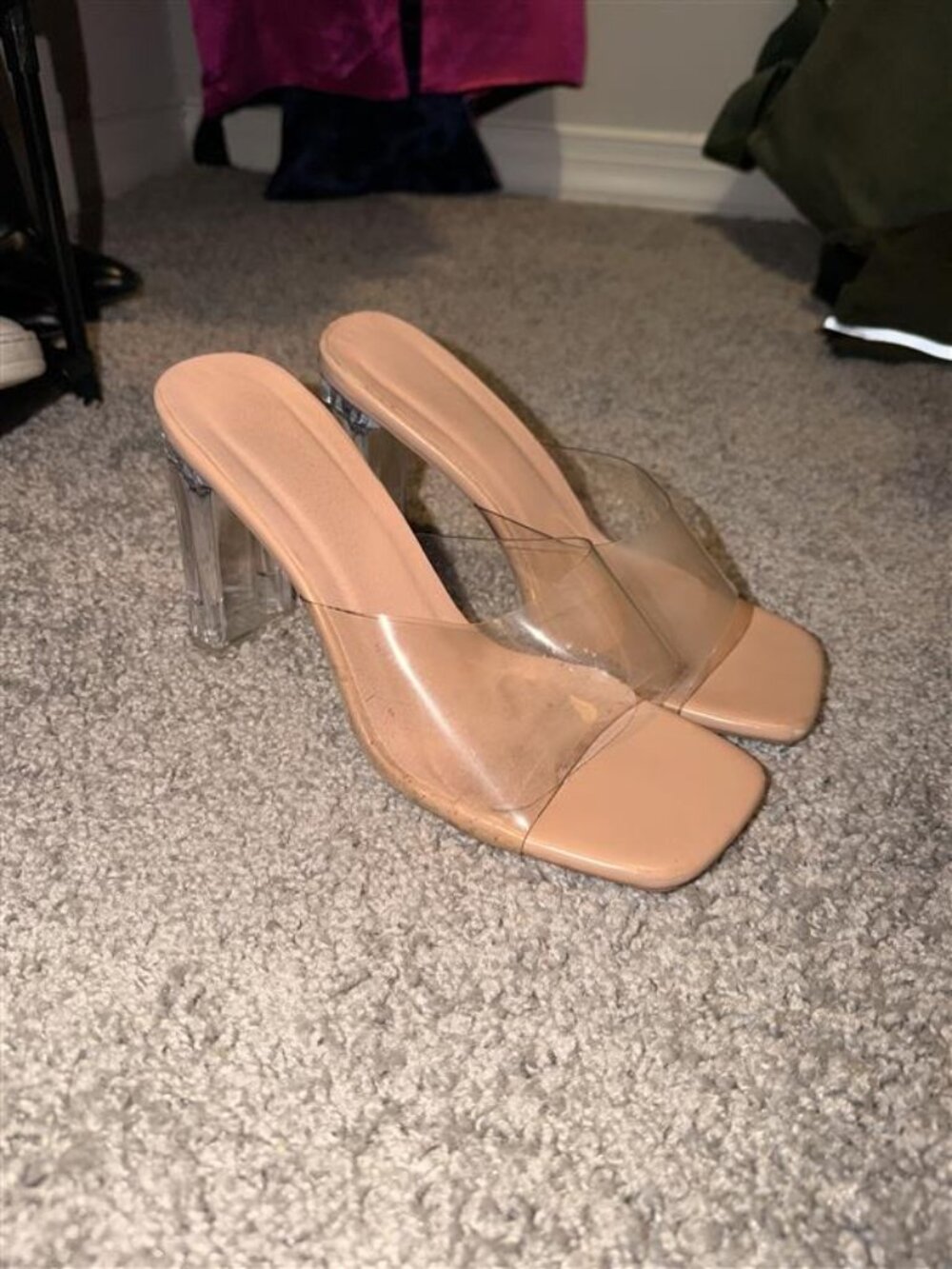 SHEIN clear heels